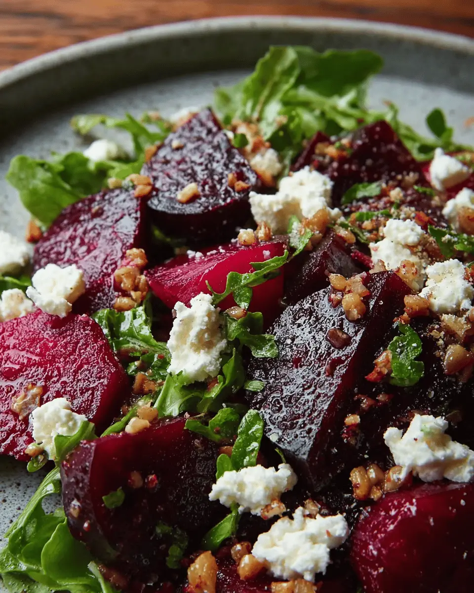 Quick & Healthy Roasted Beet Salad: Low-Carb & Gluten-Free